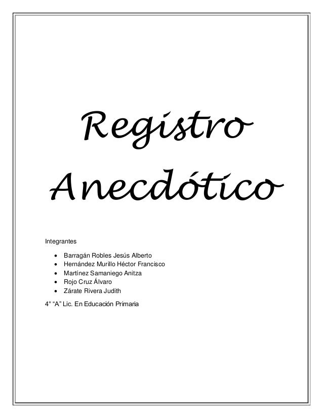 Ejemplo Hoja De Registro Ejemplo Hoja De Registro