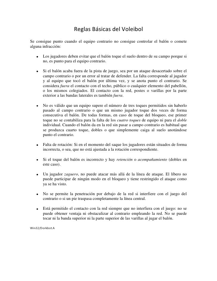 VOLEIBOL REGLA voleibol regla: