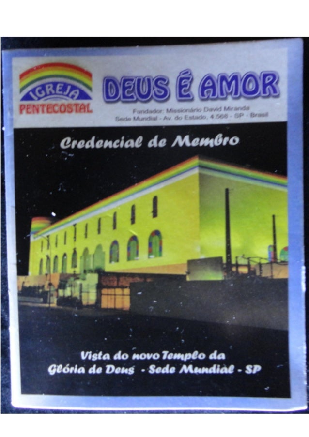 Regulamento interno da igreja pentecostal deus é amor (validade 12.20…