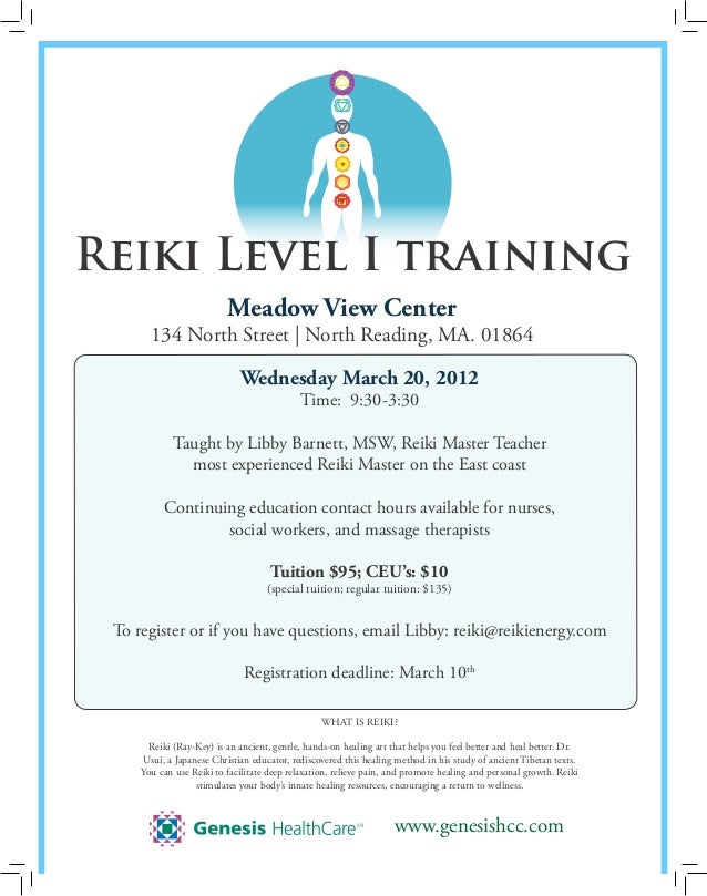 Reiki flyer