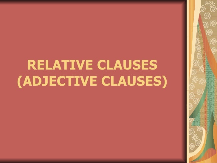 reduced relative clauses Participle clauses reduced relative clauses (download this page in pdf here) (click here for information about participle adjectives we can use participle clauses after a noun in the same way as relative clauses. reduced relative clauses Participle clauses reduced relative clauses (download this page in pdf here) (click here for information about participle adjectives we can use participle clauses after a noun in the same way as relative clauses.