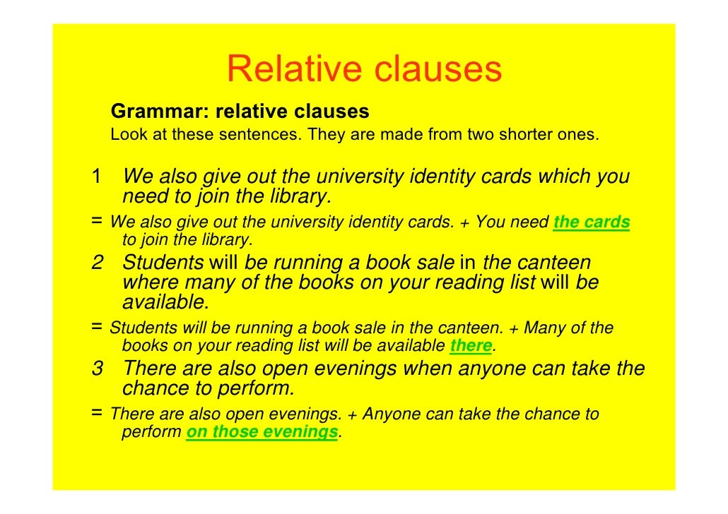 Combining Sentences With Relative Clauses Exercises