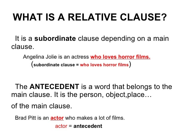 All For You: RELATIVE CLAUSES