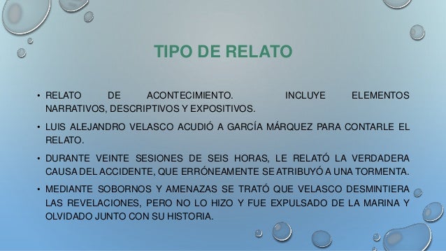 Relato de un náufrago