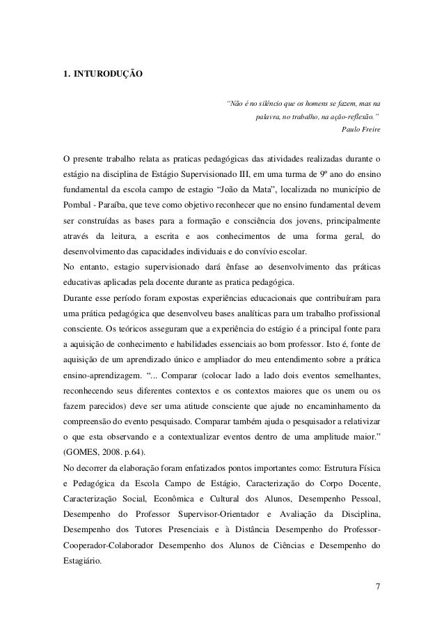 Artigo relatorio