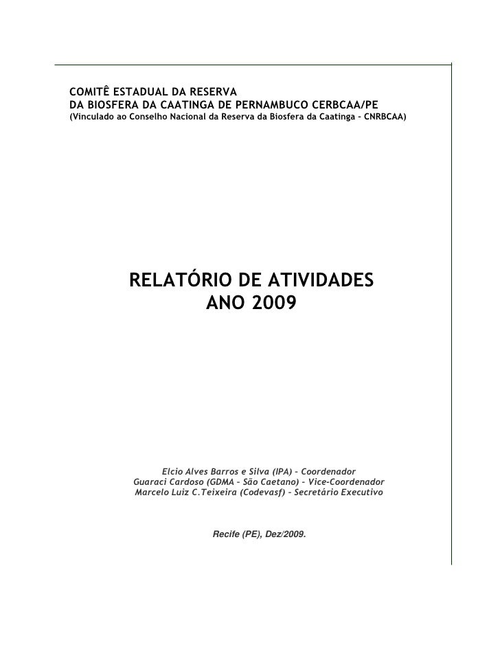 Relatorio de atividade