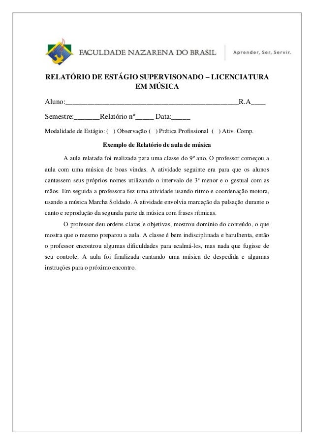 Como fazer um relatorio de estagio Como fazer um relatorio de estagio