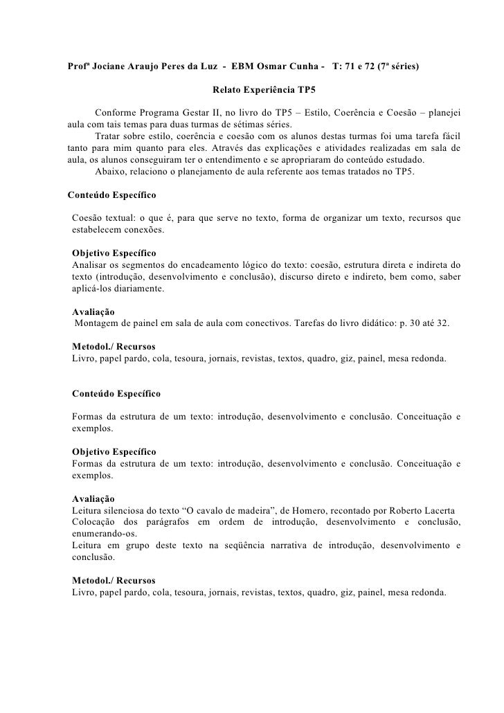 Relatorio ciencia politica