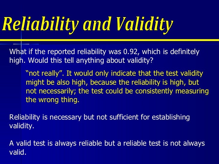 validity and reliability of measurement instruments used in research validity and reliability of measurement instruments used in research
