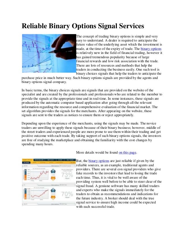 Binary option service