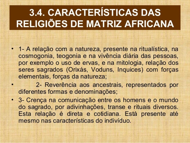 Religiões de matriz africana