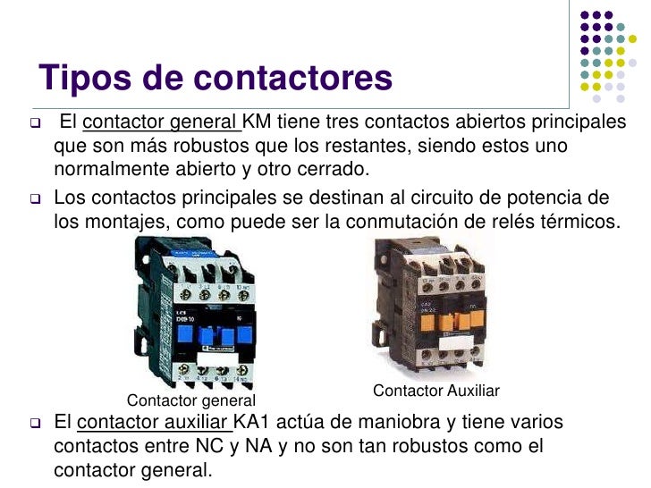 Relés y contactores Relés y contactores