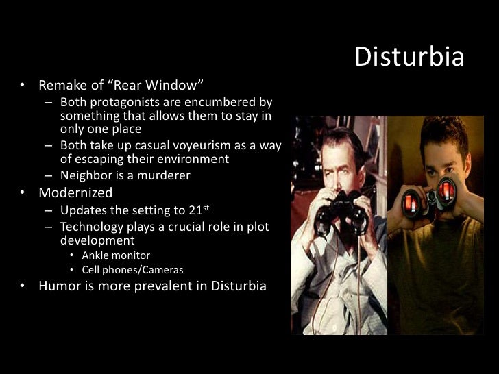 Disturbia rear window essay