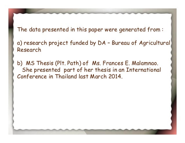 Phd Thesis Preamble
