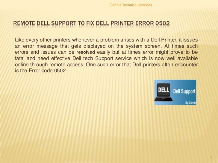 What does phd mean on a dell printer