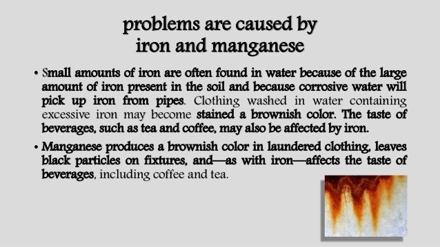 iron and manganese removal from groundwater