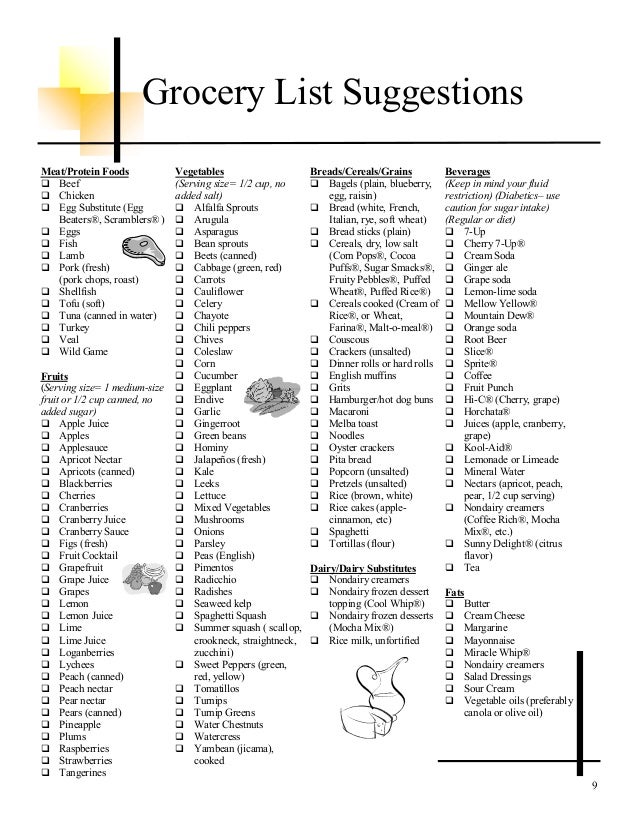 Renal Diet Renal Diet