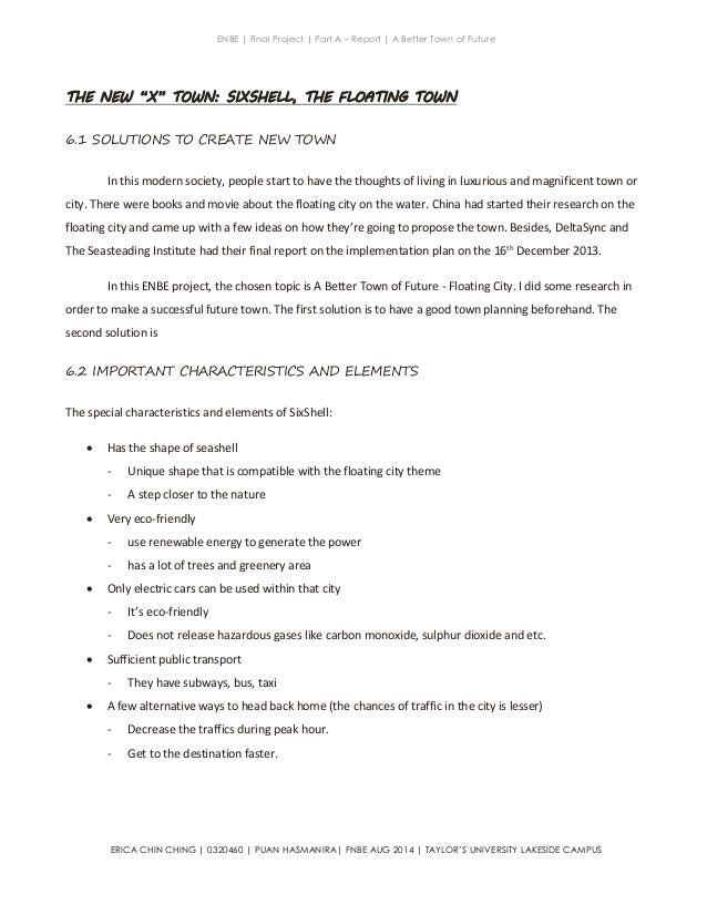Town planning research proposal