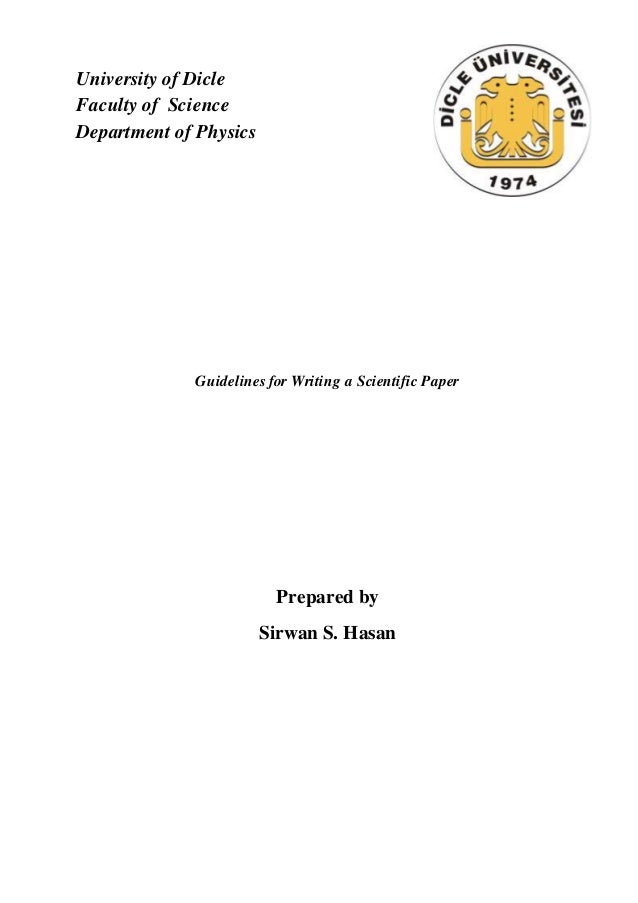 Scientific Paper Writing