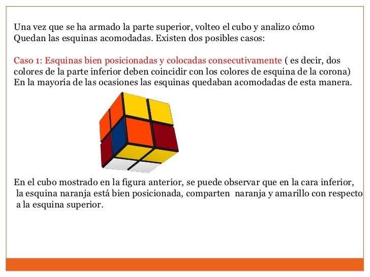 Sugerencias para armar un cubo Rubik 2x2