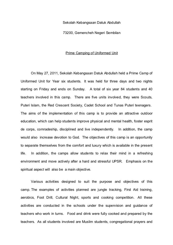 Example essay spm article