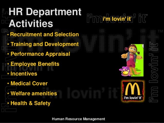 Mcdonald's policy on employee dating