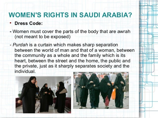 Dress expectations in saudi arabia