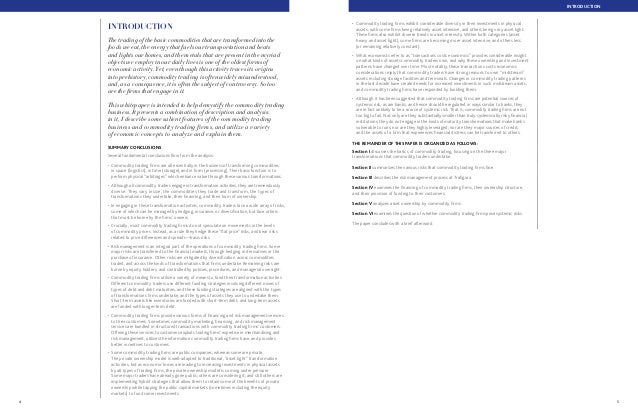 Commodity trading systemic risk