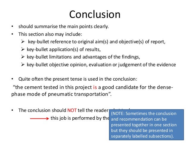  Writing A Conclusion For A Report How To Write A Business Report 