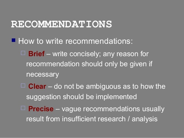 Conclusions and Recommendations - Paper Masters
