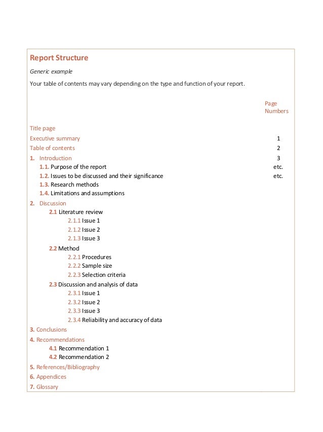 Glossary for Writing a Short Report in Biochemistry