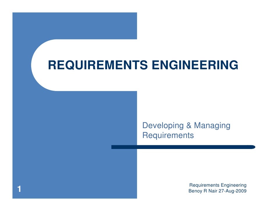 Requirements Engineering
