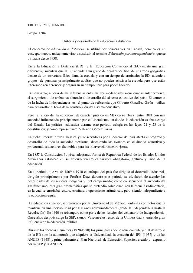 LA EDUCACION A DISTANCIA EN MEXICO la educacion a distancia en mexico: