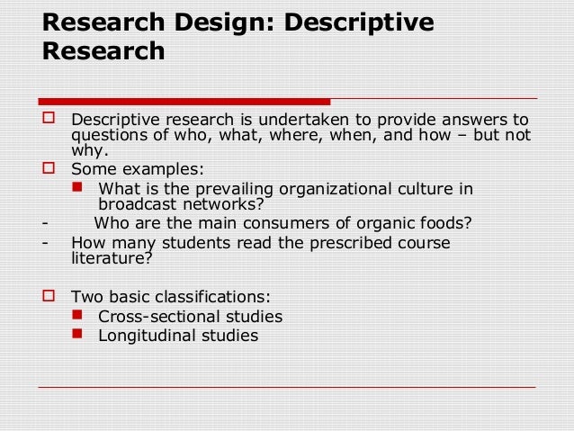 an example of descriptive research an example of descriptive research