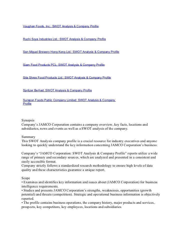 san miguel corporation swot analysis san miguel corporation swot analysis