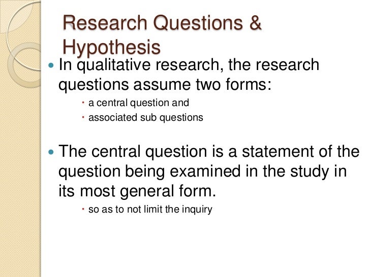 Hypothesis thesis example