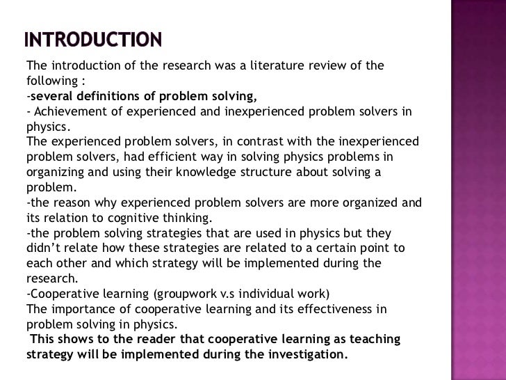 How to write introduction for review of related literature