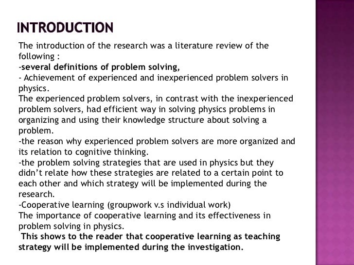 Literature review paper examples