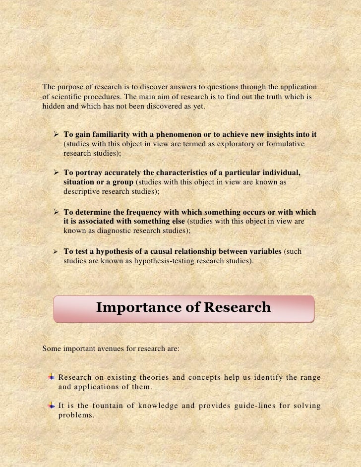 Concept of research methodology