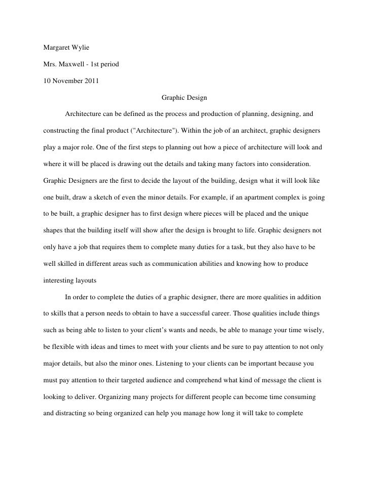 Essay on research design