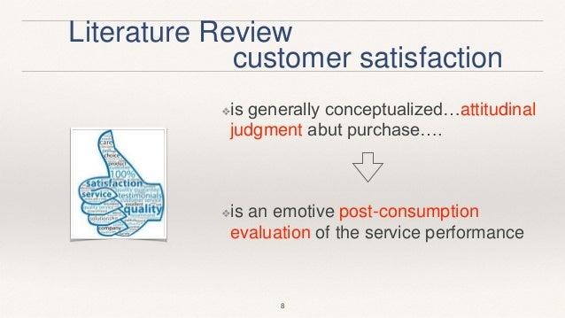 Literature review customer satisfaction