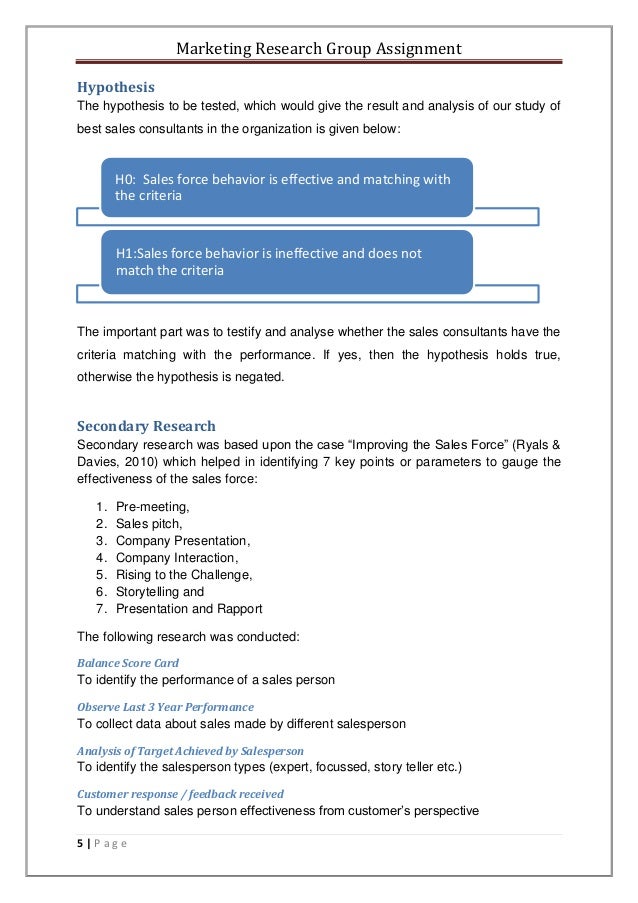 Research Proposal Assignment