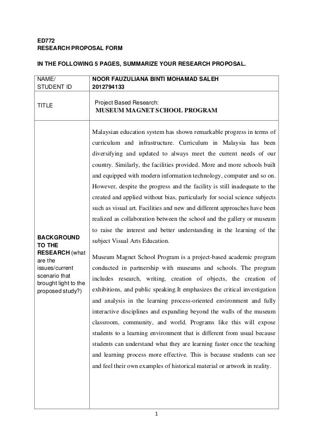 example proposal document