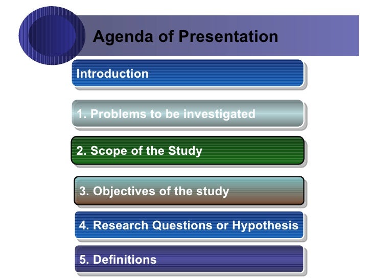 Scope in research proposal