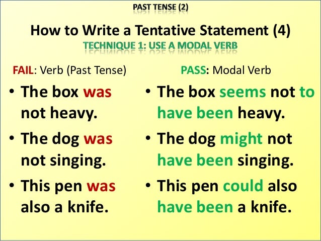 How to write a tentative thesis