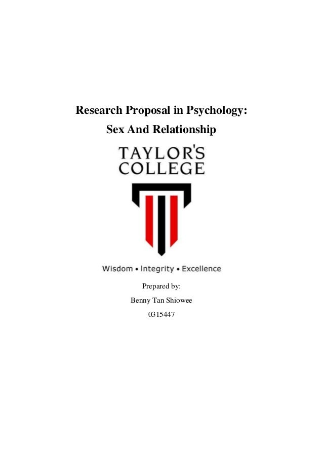 Phd research proposal for psychology