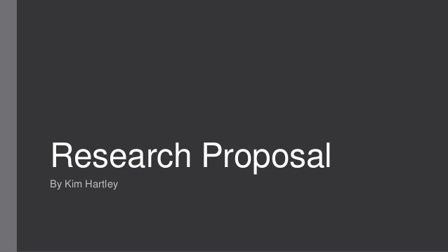 how to make a good research proposal presentation
