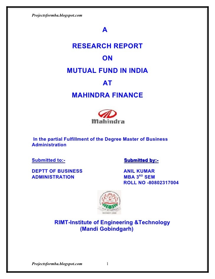 Equity Research Report: Sample, Format, PDF Template