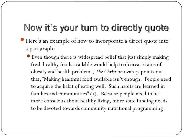 Incorporating quotes into essays worksheet