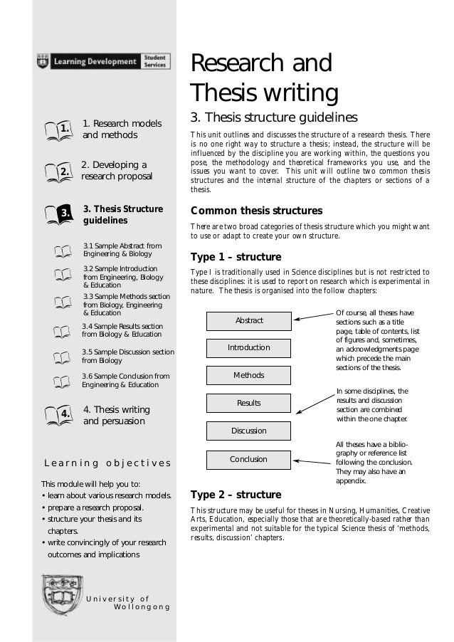 Msc thesis proposal guidelines